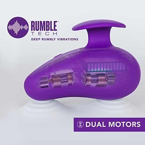 Blush Wellness Palm Sense - Rumbletech Powered Dual Motor Massager Vibrator - 10 Deep Rumbly Vibration Modes - Soft Puria Ultrasilk Smooth Silicone - Great For Stress & Tension Relief, Mastitis - Image 3