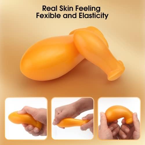 Big Butt Plug Anal Trainer: Ultra Soft Anal Plug Prostate Massager Dilators For Anus, Mango Shape Big Butt Toy Plug Anal Sex Toy, G-Spot Dildo For Beginners Advanced Players (Medium) - Image 2