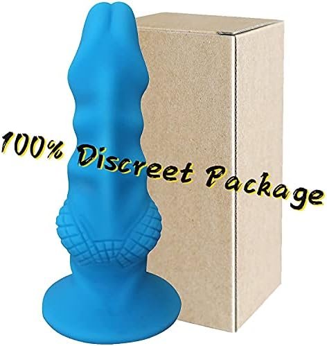 Realistic Silicone Dildo With Strong Suction Cup For Hands-Free Play, Lzyaa Flexible Snake Head Dildo For Vaginal G-Spot Adult Sex Toys (Blue) - Image 3