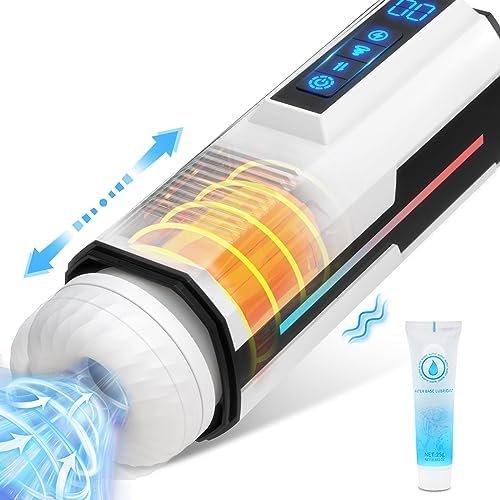 Automatic Male Masturbator Sex Toys For Men, Adult Toys Male Sex Toy Penis Pump With 7 Vibrating & 5 Sucking & Thrusting Modes, Lcd Display Mens Sex Toys Realistic Pocket Pussy Stroker Blowjob Machine