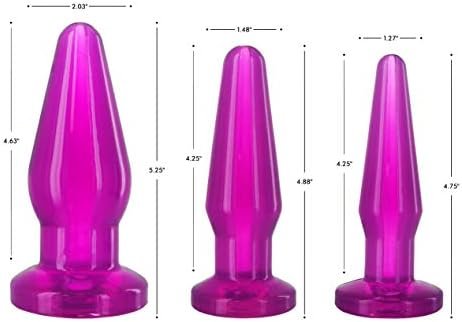 Lynx Filling 3Plug Anal Trainer Set, Purple, 3 Count (Pack Of 1) - Image 2
