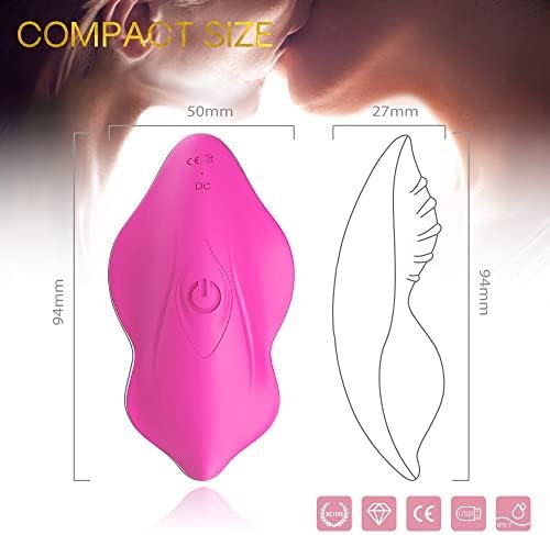 Alfun Wearable Panty Vibrator With Remote Panties Vibrating Eggs G Spot Vibrators For Women Rechargeable Waterproof Invisible Clitorals Stimulator Sex Toys For Women And Couples (Pink) - Image 2