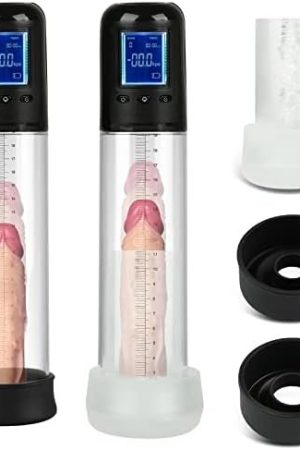 Electric Penis Vacuum Pump, Eupher Enlargement Pump With 6 Suction, Penis Massager With Pocket Pussy Sleeve For Male Masturbation,Penis Enlarge Air Pressure Device For Bigger, Stronger Erection