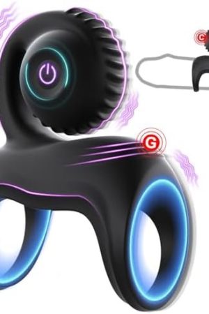 Vibrating Cock Ring With Snail Vibe Clitoral Stimulator, Pleasure Penis Ring Sleeve Vibrator Couples Adult Sex Toys For Men Women, Male Couple Sex Toy, Cock Rings Vibrators For Men Erection Sex