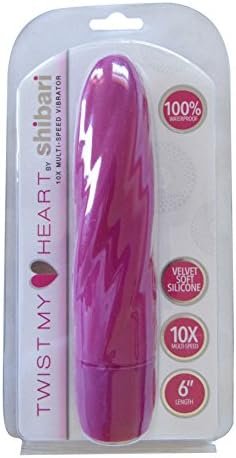 Shibari Twist My Heart 6” Vibrator For Women Men And Couples, Sex Toy For Adults, Great For Beginners, Multispeed, 100% Waterproof, Clitoral, G-Spot, Anal Vibe, Made Of Silky Soft Silicone, (Purple)