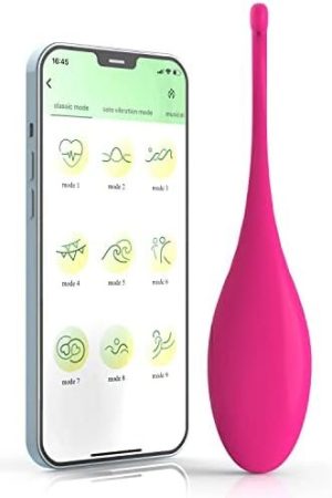 App Remote Control Wearable Panty Clitoral Vibrators, G Spot Vibrators With 9 Vibration Massager, Ergonomic Vibrating Butterfly Stimulators With Waterproof,Rose Red