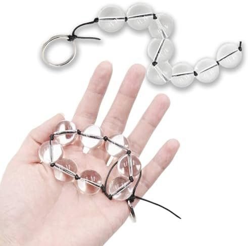 Sexual Toys Glass Anal Beads Anal Dilator Anal Training Beads Anal Plug Trainer Clear Glass Crystal Anal Toys - Image 2