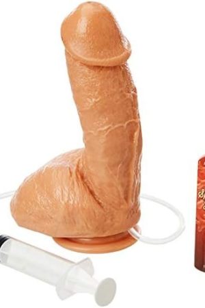 Doc Johnson The Amazing Squirting Realistic Cock With 1 Oz. Bottle Of Splooge Juice - Vanilla