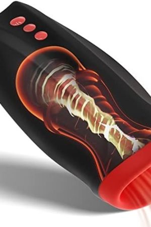 2 In 1 Automatic Sucking Male Masturbators Cup With 10 Vibration & 6 Suction Modes,G Spot Dildo Pump Enlargement Stimulation,Hands-Free Electric Vibrator Sex Toy For Men Masturbation Transparent