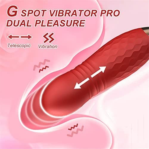 Sumeber Rose Sex Stimulator For Women, Rose Toy With 10 Thrusting & Vibration Modes, Rose Toy Vibrator For Women With Thrusting Dildo, Sex Toys With Clitoral Tongue For Female Sex Pleasure - Image 2