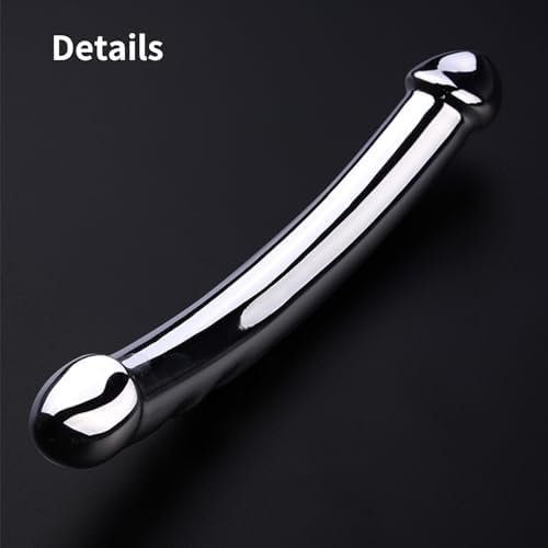Anal Butt Plug Metal Double Ended Dildo Vaginal G-Spot And Anus Stimulator Prostate Massager Stainless Steel Adult Sex Toy For Men, Women, Couples, Gay And Lesbian - Image 2
