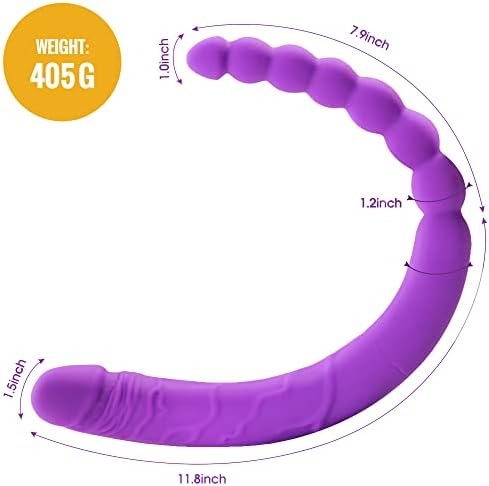Realistic Double Ended Silicone Dildo Beginner Dildo Lifelike Huge Dildo, Realistic Penis Anal Sex Toys For G-Spot Stimulation For Women And Couples - Image 2