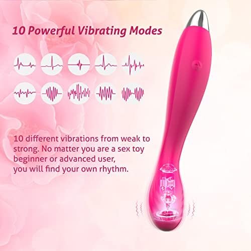 G Spot Vibrator Sex Toys For Women - Jrueden Squirting Clitoral Vibrator For Women With 10 Vibrations- Finger Shaped Clit Vibrator Toy For Womens Sex - High Frequency Female Silent Vibrator Adult Toys - Image 2