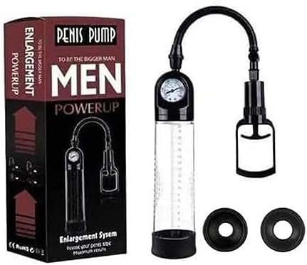 Passionplay Penis Pump With 2 Suction Sleeves - Manual Penis Extender For Male Erection - Adult Toy, Penis Stretcher & Sexual Vacuum Pump For Men - Male Sex Toy