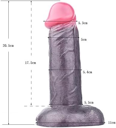 Silicone Made Big Black Dildo Realistic Flexible With Suction - Image 3