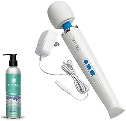New Magic Wand Rechargeable Cordless Wand Massager Kit Includes Massaging Lotion 8Oz