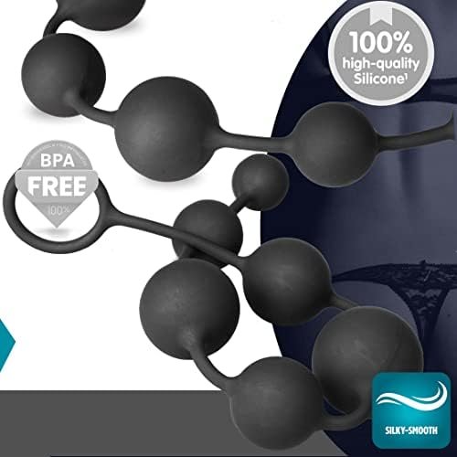 Anal Beads For Men/Women - 100% Silicone With Gradual Size Increase & Safe Pull Ring - Easy To Clean Anal Toys, Bpa & Phthalate Free - Image 2