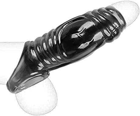 Soft Silicone Penis Extended Sleeve Shaft, Delay Ejaculation Ring Erection Erotic For Couples (A)