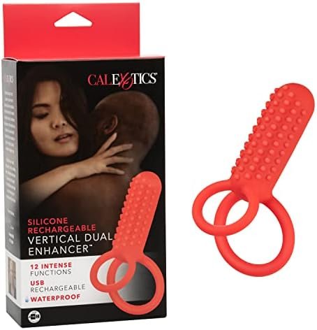 Calexotics Silicone Rechargeable Dual Butterfly Cock Ring Vibrator Men - Se-1843-35-3
