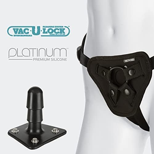 Doc Johnson Vac-U-Lock Platinum Edition Supreme Adult Harness With Plug - Adult Toys For Men And Women (Black) - Image 3
