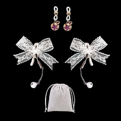 Bow Bells Nipple Breast Clamps Clips Nipple Noose Non Piercing Nipple Rings Body Jewelry For Sex Pleasure