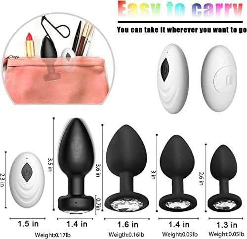 Vibrator Sex Toys Anal Plug - 4Pcs Anal Plugs Training Kit, Remote Control Vibrating Butt Plug With 10 Vibration Modes, Couples Sex Toys & Games Anal Toy For Him And Her - Image 2