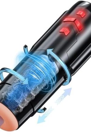 Sex Toy Male Masturbators Cup: Automatic Adult Toys With Rotating & Thrusting Hand Free Pocket Pussy Stroker With Realistic Silicone Sleeve - Erotic Penis Games For Man Electric Men Blowjob Machine