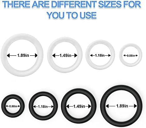 Penis Ring Cock Ring Set For Men Sex, Pattnium Longer Harder Stronger Erection Cock Ring For Sex Men Erection Enhancing And Orgasm Sex Toy ( Black & Clear ) - Image 2