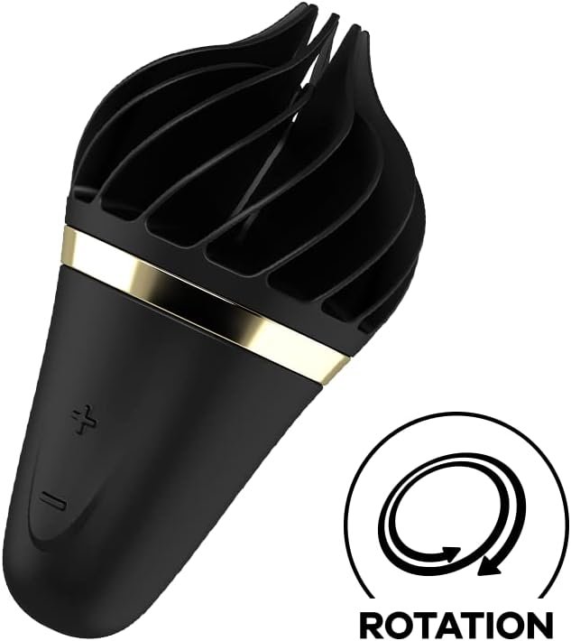 Satisfyer Sweet Treat Lay-On Clitoral Stimulator - Spinning Silicone Head, Intense Personal Massager For Stimulation Of Clitoris, Nipples & Erogenous Zones - Waterproof, Rechargeable (Pink/Brown) - Image 2