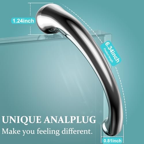 Double Ended Dildo Dovelo Metal Massage G-Spot Stimulate Anal Prostate Fetish Plug Masturbation Sex Toy For Couple - Large - Image 3