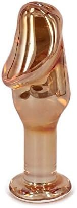 Eastern Delights Glass Pleasure Penis Wand Dildo, Anal Sex Toy Butt Plugs (L) - Image 2