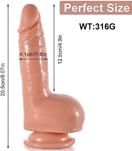 Squirting Dildo,8 In Realistic Dildo With Strong Suction Cup,Sex Toys For Women - Image 2