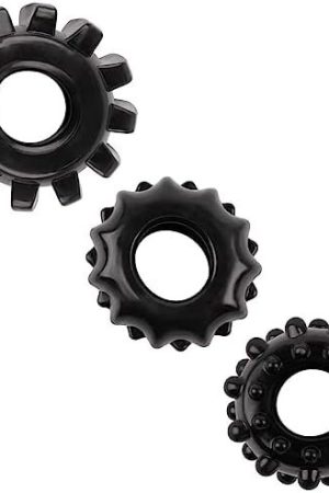 3Pc Penis Ring Set Penis Enlargement Rings Enhance Male Erection Delayed Ejaculation Make You Stronger Sex Waterproof Soft Sex Toys For Men And Couples