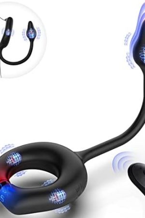 Vibrating Cock Ring With Anal Plug, Lvhua Penis Ring Vibrator Magnet Adsorption Design, 10 Vibration Modes Adult Sex Toys For Men Couples, Prostate Massager G Spot Nipple Vibrator Remote Control