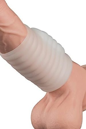 Adult Sex Toy, Vibrating Penis Sleeve Penis Extension Extensions Vibrating Cock Ring Penis Ring Vibrator Penis Pump Enlargement Pumps Hollow Strap On Dildo Strapon Harness (Brown)