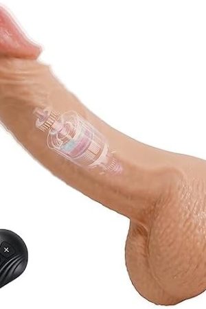 Realistic Vibrating Dildo For Women, Body-Safe Material Lifelike Huge Penis With 20 Vibrations Modes, Strong Suction Cup Anal Dildo For Men G Spot With Curved Shaft And Balls Throat Trainer