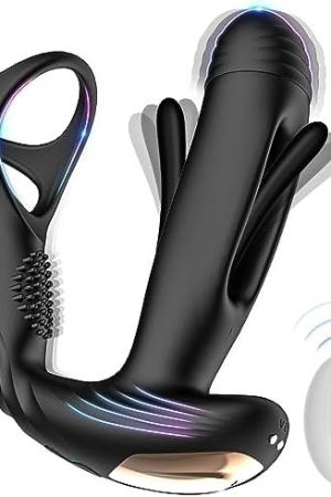 Prostate Massager Vibrator With 10 Flapping & Vibration Settings, Remote Control Anal Plug Anal Vibrator Sex Toys For Men, Anal Sex Toys Vibrators With Penis Ring Adult Toys, Sex Toy Adult Sex Toys