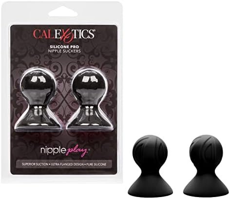 Calexotics Novelties Nipple Play Silicone Pro Nipple Suckers - Black
