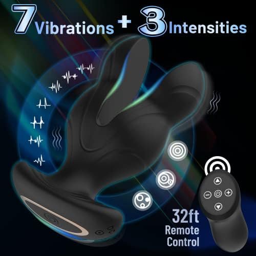 Vibrating Butt Plug Vibrator, Anal Plug For Anal Training, Anal Toys Vibrators Prostate Massager With Remote Control, Anal Dilator With 7 Vibrations & 3 Intensities, Anal Sex Toys For Men, Women - Image 2