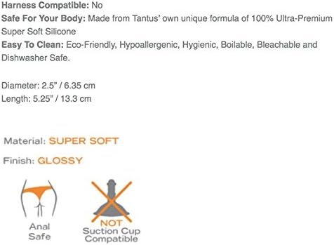 Tantus Sex/Adult Toys Vip Super Soft Dildo - 100% Ultra-Premium Matte Finish Silicone, Anal Safe For Men, Women, Couples - Image 2