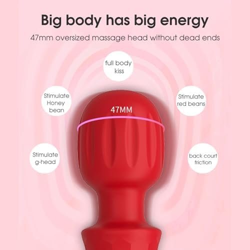 Corexpower Av Vibrator Adult Sex Toy, Female Wand Massager For Clitoral Stimulation G-Spot Vibrator For Female Pleasure, Adult Sex Toy With 21 Vibration Modes, Rechargeable Mini Vibrator For Couples - Image 3