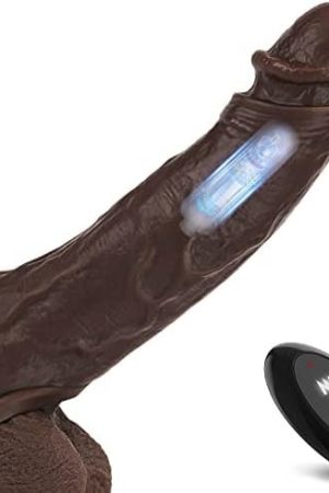 Penis Sleeve, Sex Toys Penis Extender 8 Inch Remote Control Cock Sleeve With 8 Vibration Modes, Penis Extension Adult Toys, Ultra-Soft Penis Enlarger Sex Toys For Men (Black)