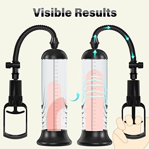 Penis Vacuum Pump, Manual Penis Enlarger Enlargement Extend Pump Air Pressure Device, Adult Male Sex Toys For Men Stronger Bigger Erections With 3Pcs Suction Sleeves (Basic) - Image 2