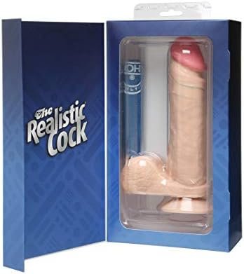 Doc Johnson The Realistic Cock With Removable Suction Cup - 8 Inch - F-Machine And Harness Compatible Dildo - Chocolate - Image 3