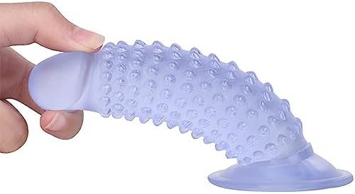 5.3 Inch Silicone Dildo.Painless Soft Bumpy Anal Dildo For Dilatation & Training, Beginners Realistic G-Spot Stimulation Dildo For Women Men, Strong Suction Cup Experience Different Exciting Sex Toys