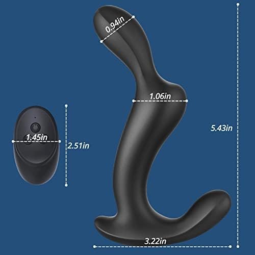 Male Prostate Vibrating Massager - 3 In 1 Man Anal Vibrator Sex Toy With 10 Vibration Mode - 32Ft Remote Control Ergonomic Anus Adult Sensory Toys With 3 Powerful Motors Black - Image 2