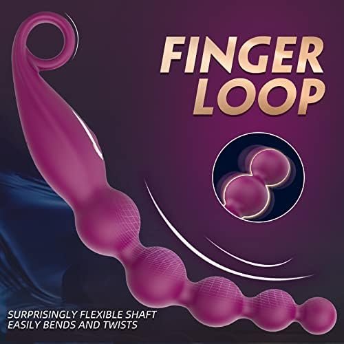 Adults Vibrating Anal Beads Butt Plug, Graduated Design Silicone Anal Vibrator With 7 Vibration Modes For Adult Men - Image 3