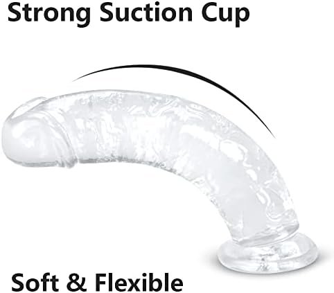 Umania 12.5 * 2.3 Inch Huge Dildos Realistic Crystal Dildo With Strong Suction Cup Hands-Free Dong Big Size Adult Anal Sex Toy For Women Or Men - Image 3