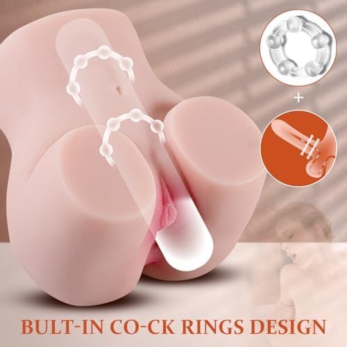 Automatic Male Masturbators With Cock Ring,Vibrating Pocket Pussy Mini Ass Sex Dolls With 10 Vibration Modes, Blow Job Stroker Anal Play Realistic Vagina Male Adult Toy For Men Pleasure - Image 2
