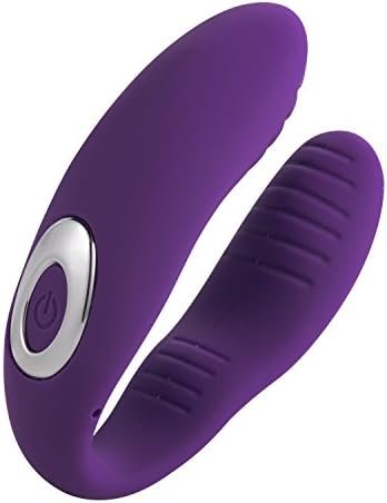 Rechargeable 12-Frequency U-Shaped Vibrator Wearing Vibrator Couple Sex G-Spot-Purple